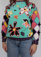 Load image into Gallery viewer, Vintage Knit Sweater with Intarsia