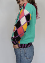 Load image into Gallery viewer, Vintage Knit Sweater with Intarsia