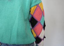 Load image into Gallery viewer, Vintage Knit Sweater with Intarsia