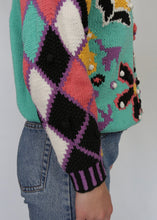Load image into Gallery viewer, Vintage Knit Sweater with Intarsia