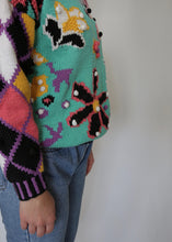 Load image into Gallery viewer, Vintage Knit Sweater with Intarsia