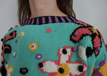 Load image into Gallery viewer, Vintage Knit Sweater with Intarsia