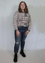 Load image into Gallery viewer, 90s Knit Sweater - Pink and Grey