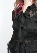 Load image into Gallery viewer, y2k Black Lace Top