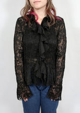 Load image into Gallery viewer, y2k Black Lace Top