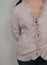 Load image into Gallery viewer, y2k Light Pink Textured Top