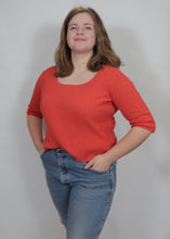 Load image into Gallery viewer, 90s/y2k Rib Knit Sweater - 3/4 Length Sleeve