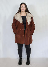 Load image into Gallery viewer, 80s/90s Corduroy Coat with Faux Fur Collar
