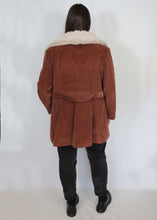 Load image into Gallery viewer, 80s/90s Corduroy Coat with Faux Fur Collar
