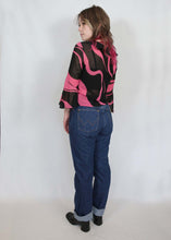 Load image into Gallery viewer, y2k Sheer Top - Black and Pink
