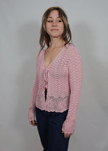 Load image into Gallery viewer, y2k Pink Crochet Top / Cardigan
