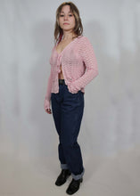 Load image into Gallery viewer, y2k Pink Crochet Top / Cardigan
