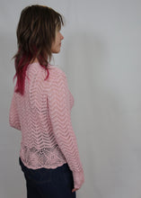 Load image into Gallery viewer, y2k Pink Crochet Top / Cardigan
