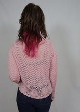 Load image into Gallery viewer, y2k Pink Crochet Top / Cardigan
