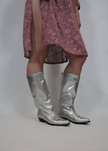 Load image into Gallery viewer, Made In Canada Silver Cowboy Boots
