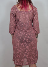 Load image into Gallery viewer, y2k Sheer Pink Lace Dress
