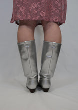 Load image into Gallery viewer, Made In Canada Silver Cowboy Boots
