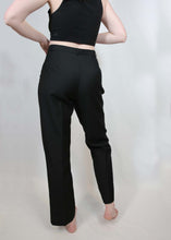 Load image into Gallery viewer, y2k Black Wool Dress Pants
