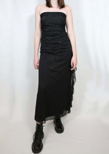 Load image into Gallery viewer, 90s/y2k Black Prom Dress
