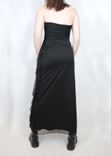 Load image into Gallery viewer, 90s/y2k Black Prom Dress
